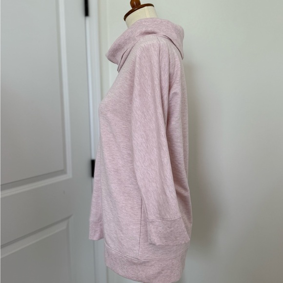 Haven Well Within Tunic Cowl Neck 3/4 Sleeve Pink Sweatshirt Size Small - Picture 4 of 11
